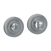 Bathroom Thumb Turn And Release - Polished Chrome 51mm