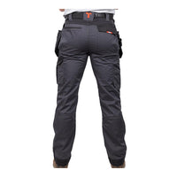 Craftsman Trousers - Grey/Black Stretch Fabric