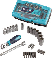 ¼" Square Drive 25 Piece Socket Set