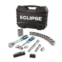 Eclipse ¼” and ⅜" Square Drive 34 Piece Socket Set