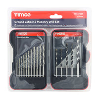 Ground Jobber & Masonry Drill Set 17pcs