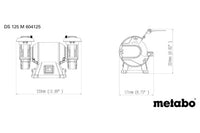Metabo DS 125 M Bench Grinder