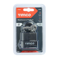 Weatherproof Padlock 40mm