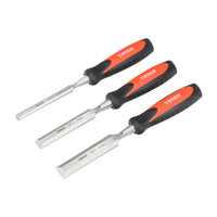Set of 3 Bevel Edge Wood Chisel Set