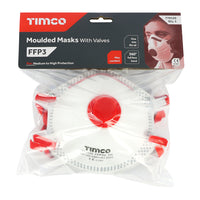 FFP3 Moulded Masks with Valve One Size