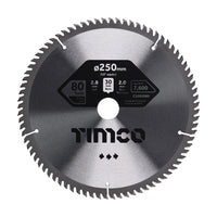 250mm, 30mm Bore Circular Saw Blades