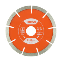 Mortar Raking Diamond Blade - Segmented 115 x 22.2