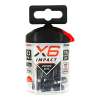 PH 3 x 25mm Phillips Impact Driver Bits 10 Pack