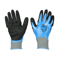 Waterproof Grip Gloves - Sandy Nitrile Foam Coated Polyester