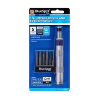 Blue Spot Tools 1/4" Impact Driver And Extractor Set
