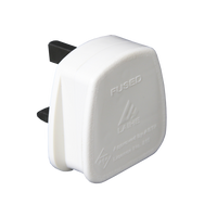 Securlec 3 Pin Nylon BS Plug White 13 Amp 250V