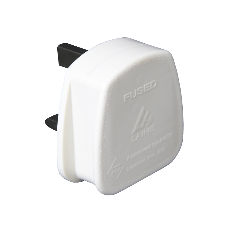 Securlec 3 Pin Nylon BS Plug White 13 Amp 250V