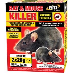 Rat & Mouse Killer 2 x 20g Sachets