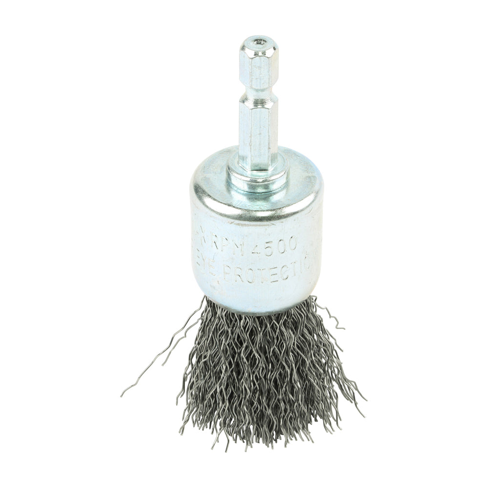 Crimped Steel Wire End Brush 25mm