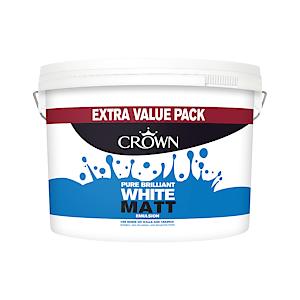 Crown Pure Brilliant White Matt Emulsion 7.5L
