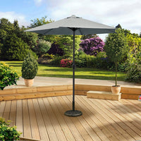 Pagoda 2.5m Crank & Tilt Parasol Grey