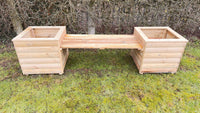 Log style Planter Bench seat 2.4m x 0.6m
