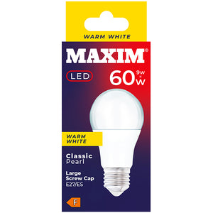 Maxim Round Edison Screw Cap 10W-60W LED Light Bulb Warm White