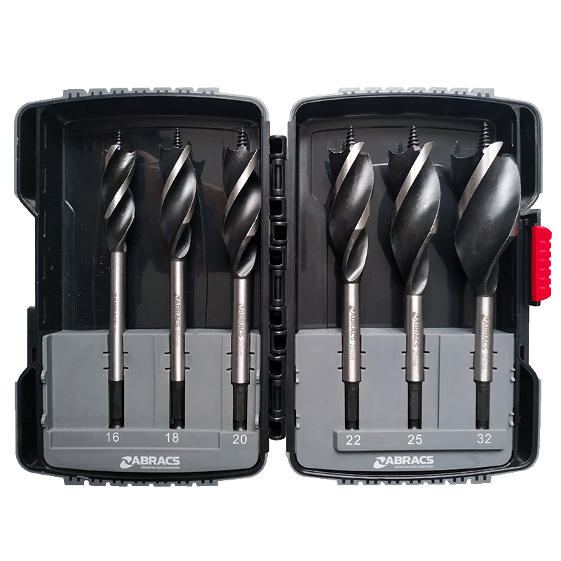 Abracs 6 Piece Speed Auger Drill Bit Set
