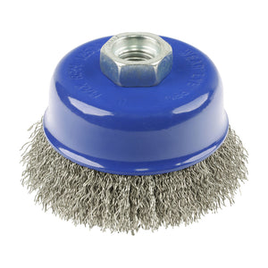 Angle Grinder Cup Brush - Crimped Stainless Steel 75mm