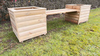 Log style Planter Bench seat 2.4m x 0.6m
