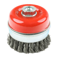 Twisted Knot Steel Wire Cup Brush
