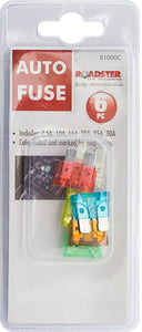 Roadster Car Fuses 6 Piece assorted