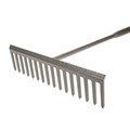 Amtech all steel square 16-tooth asphalt rake
