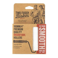 4" Two Fussy Blokes Mini Roller Sleeve 5mm Nap Smooth 10 Pack
