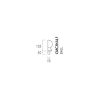 Half Oak Ball Cap 132 x 85 x 40mm
