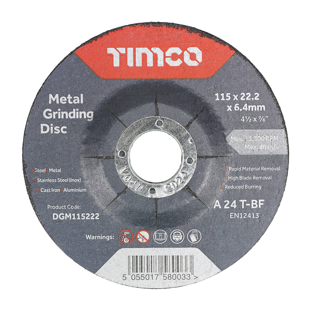 Bonded Abrasive Disc - For Grinding Metal