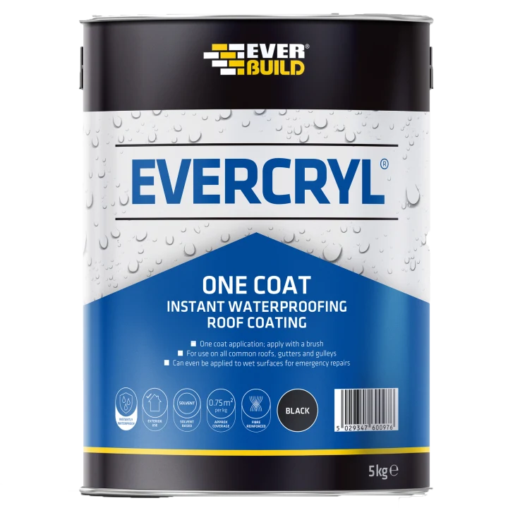 EVERCRYL- One Coat Roof Repair - Instant Waterproofing 1KG GREY