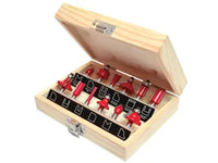 Faithfull 1/4in TCT Router Bit Set, 12 Piece
