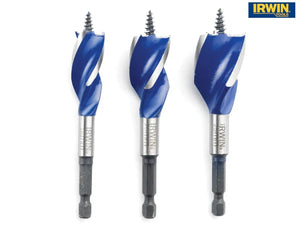 Blue Groove 6X Stubby Wood Bit Set, 3 Piece 16-25mm