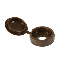 Hinged Screw Caps - Brown - (5.0-6.0mm) Qty 50