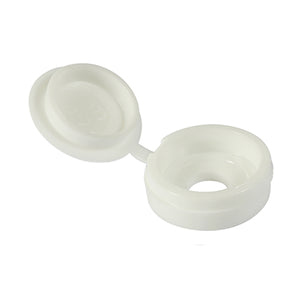 Hinged Screw Caps - White - (5.0-6.0mm) Qty 50 (Copy)