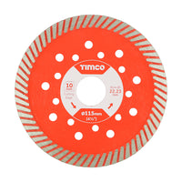 Premium Turbo Continuous Cutting Edge Diamond Blade 115 x 22.2
