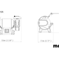 Metabo DS 125 M Bench Grinder