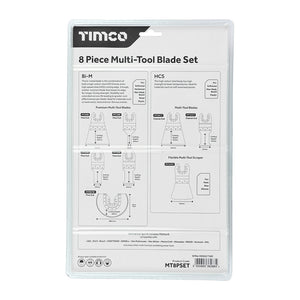 Multi-Tool Blade Sets - 8 Piece Set Mixed