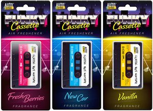 Auto extras funky cassette air freshener