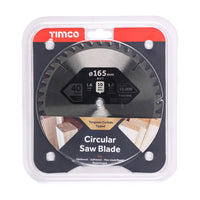 165mm Hand-Held Cordless Circular Saw Blades 10mm Bore
