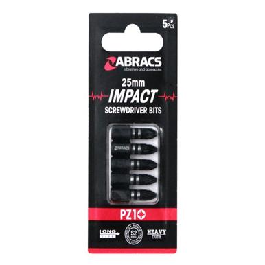 Abracs PZ1 25mm Impact Screwdriver 5 Pack