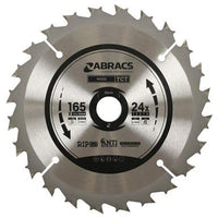 Abracs TCT Blade 165 x 20mm 24T Wood