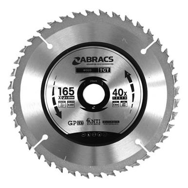 Abracs TCT Blade 165 x 20mm 40T Wood