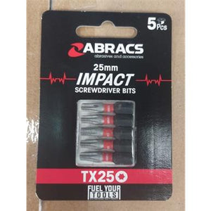 Abracs TORX 25mm Impact Screwdriver 5 Pack