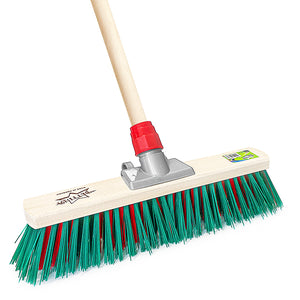 Wooden Outdoor 15" Broom with Handle