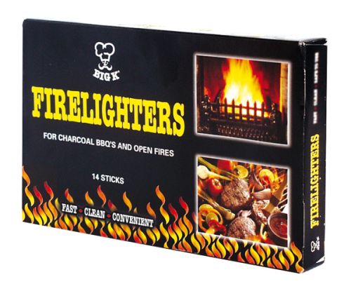 Big K Instant Charcoal Firelighter Blocks (Pack of 14)
