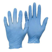 Powder Free Blue Nitrile Gloves Box of 100