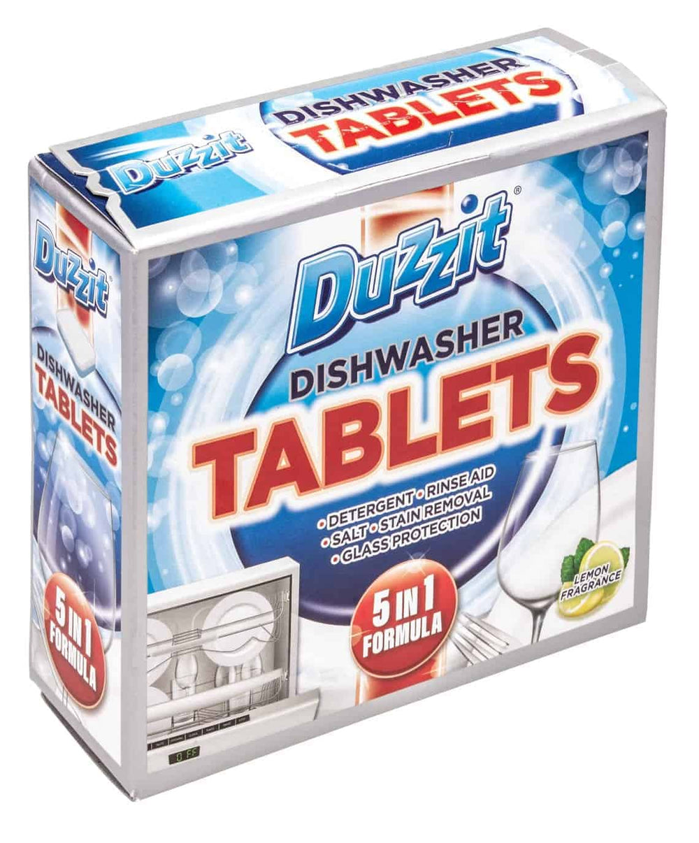 Duzzit 12pk Dishwasher Tablets 5 in 1 Lemon