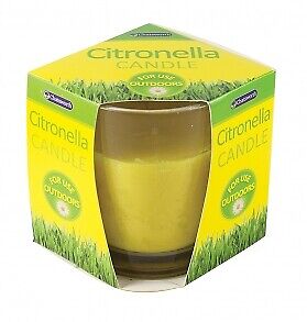 Chatsworth Outdoor Garden Citronella Glass Jar Candle